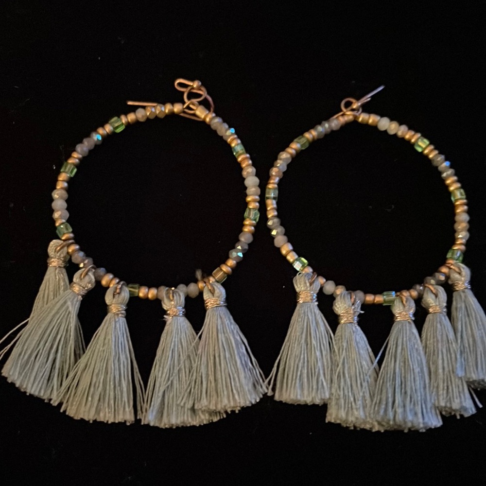 Blue earrings